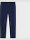 Pantaloni din Material Textil pentru Copii albastru închis Basic