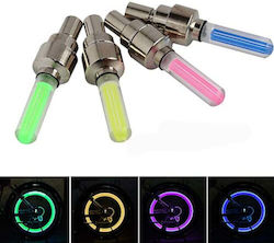 Βαλβίδες Μπαταρία Led Neon Σετ 2τμχ Επιλογή Χρώματος Κίτρινο