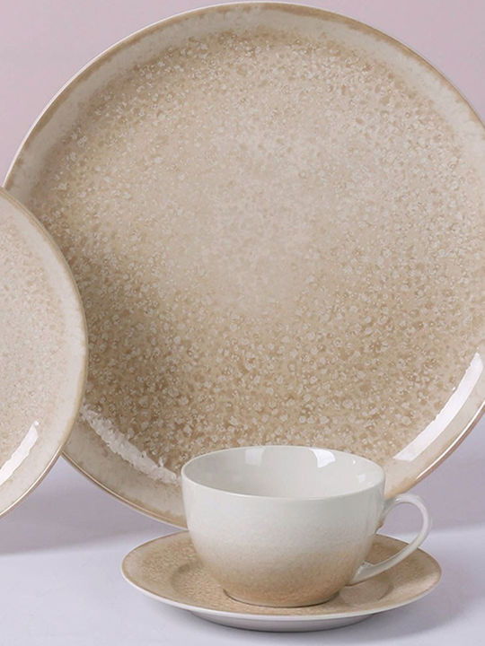 Cryspo Trio Cup Tea Porcelain Beige 230ml