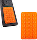 Silicone Non-slip Mobile Stand in Orange color
