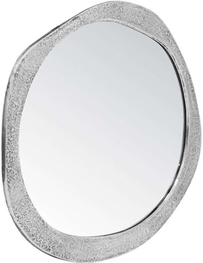 Mirrors & More Lalita Oglindă de Perete cu Gri Ramă din Metalic 56x57cm 1buc