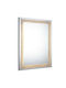 Mirrors & More Wall Mirror with White Metallic Frame & LED Lighting 70x50cm 1pcs