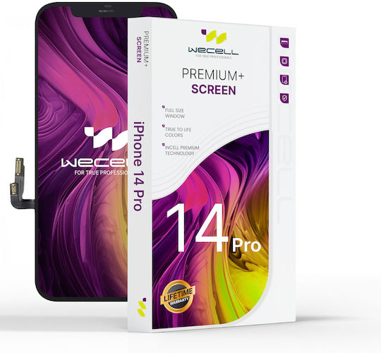 Οθόνη Wecell Premium Incell mit Touch-Mechanismus und Rahmen für iPhone 14 Pro (Schwarz)