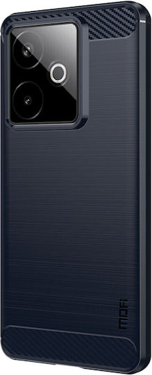 Mofi Brushed Carbon Back Cover Silicon Albastru (Realme GT 7)