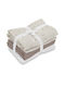 Baby Burp Cloth Gray 70x70cm. 6pcs
