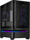 Asus Prime AP202 Middle Tower Carcasă PC Neagră