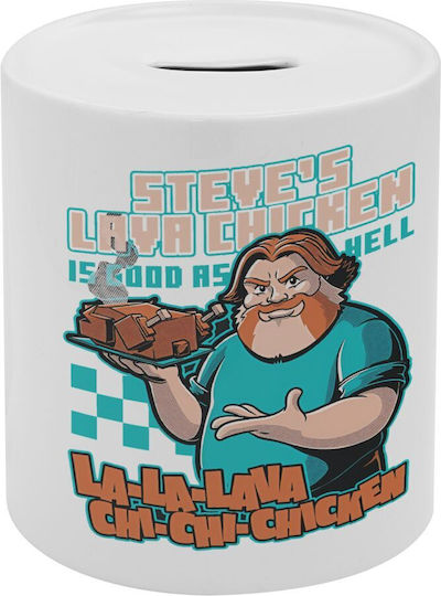 Steves Lava Chicken Porcelain Money Box With Lid