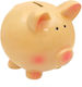Ceramic Piggy Bank Salmon Pink 17x15x17cm