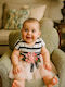 Children's Dress Short Sleeve Tulle Striped Pink