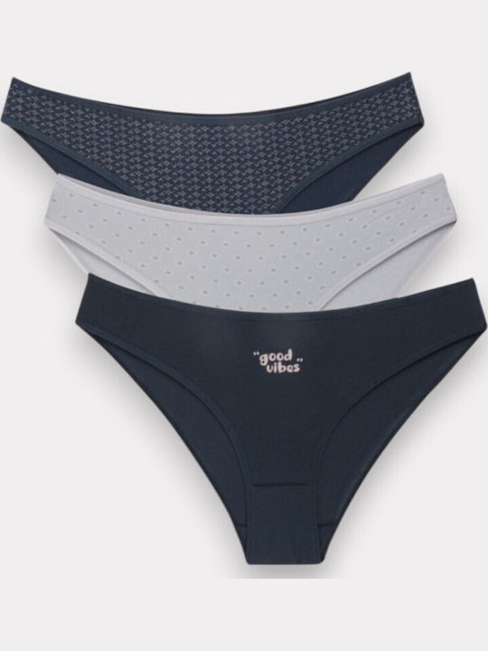 Βαμβακερά Women's Slip 3Pack Colorful
