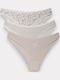 Βαμβακερά Γυναικεία Slip 3Pack Πολύχρωμο