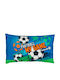 Kids Blue Football Decorative Pillow 50x30cm