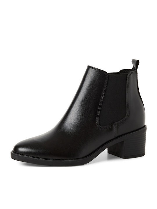 Marco Tozzi Leder Stiefeletten Damen Schwarz