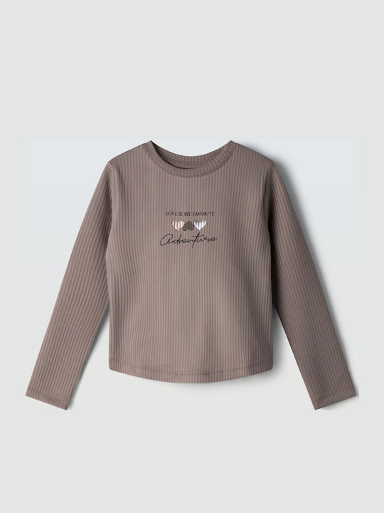 Evita Kids' Shirt Long Sleeve Beige