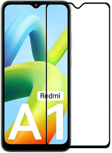 Adeziv complet Full Face Tempered Glass Negru (Redmi A1)