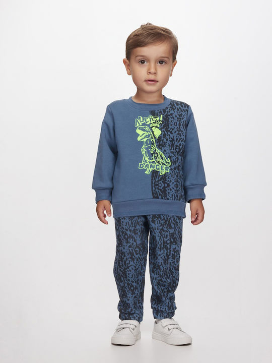 Joyce Kids Sweatpants Set Blue 2pcs