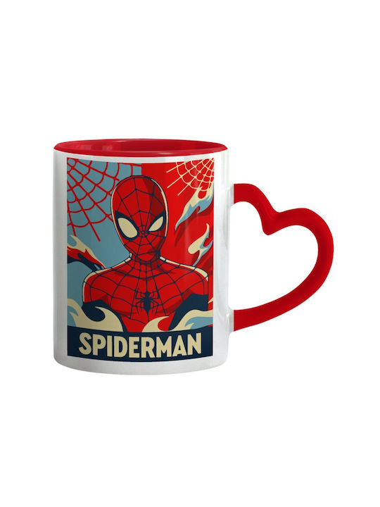 Koupakoupa Spiderman Kid Becher Keramik Rot 330ml