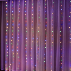 300 Λαμπάκια LED Κουρτίνα 3μ. x 300εκ. RGB USB