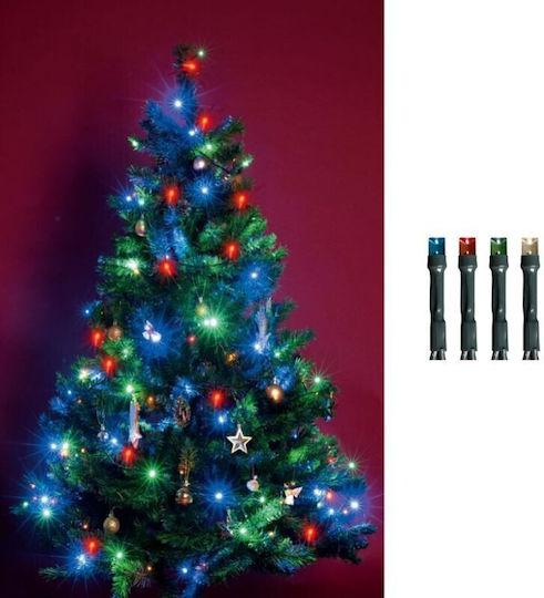 100 Lights LED 9.5m. Multicolor in String 1pcs