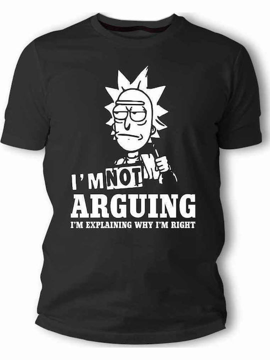 Rashguard Maic Lux In Tenebris Calitate Premium Tipar Rick și Morty I'm Not Arguing Negru Ts30105
