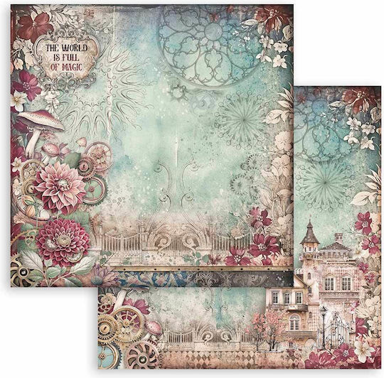 Scrapbooking-Zubehör Χαρτί Διπλής Όψεως Master Magic House 30.5x30.5cm Stamperia