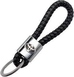Leder Schlüsselanhänger Toyota Schwarzes