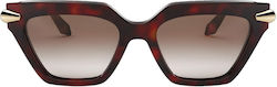Bvlgari Sunglasses Brown with Acetate Frame & Brown Lens Bvlgari Sunglasses Brown with Acetate Frame & Brown Lens