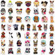 Sticker Set 50pcs-dog Family