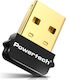 Powertech USB Bluetooth 5.1 Адаптер с Обхват 20м Сив (PT-1452)