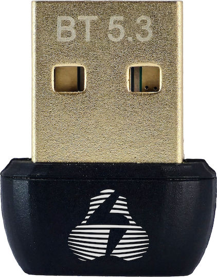 Powertech USB Bluetooth 5.3 Адаптер с Обхват 20м Сив (PT-1451)