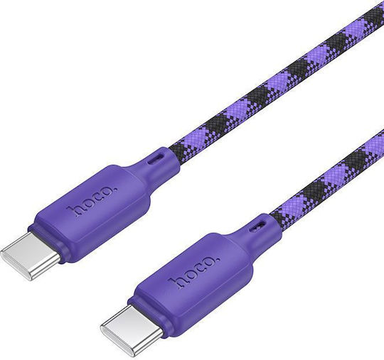 Regular USB 2.0 Cablu USB-C bărbătesc - USB-C 60W Violet 1m