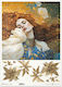 Decoupage Rice Paper A3 – Women's Portrait Gold...