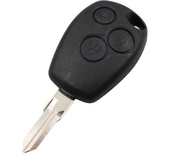 Carcasă cheie auto cu lamă cu 3 butoane pentru Dacia / Renault