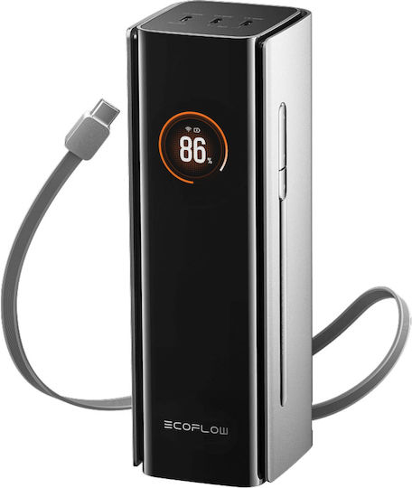 EcoFlow RAPID Pro Power Bank 27650mAh 300W mit 3 USB-C Ausgangsanschlüsse Power Delivery / Schnellladung / PPS Schwarz
