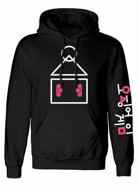 Hoodie Premium Εταιρίας Lux In Tenebris – Φούτερ Κουκούλα & Τσέπες Τύπωμα Squid Game Symbol