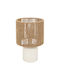 Pakketo Leyda Ceramic Table Lamp LED with White Shade and Base