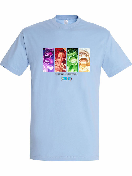 Unisex T-shirt Bedruckte Blusen Hellblau