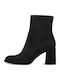 Wildleder Stiefeletten Damen Schwarz