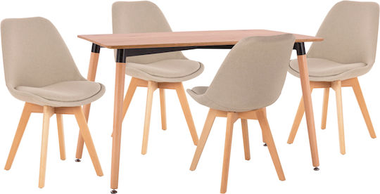 Dining Room Vegas 5pcs 120x120cm