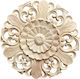 Carved Solid Wood Rosette 13cm