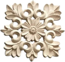 Holzhandwerksdekoration Massives Holz Rosetta Blumen 8cm