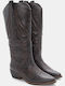 Women's Cowboy Boots with Medium Heel Brown