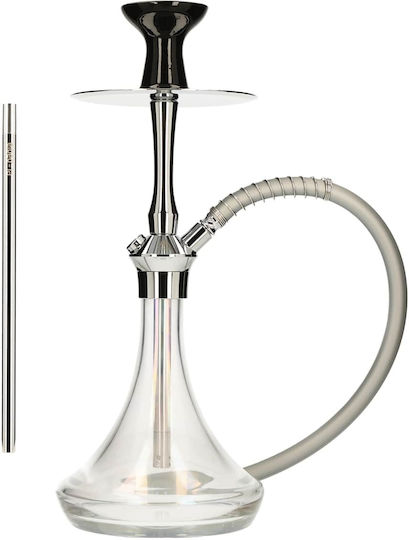 El-badia Ναργιλές Μονός Silver Chrome 43cm