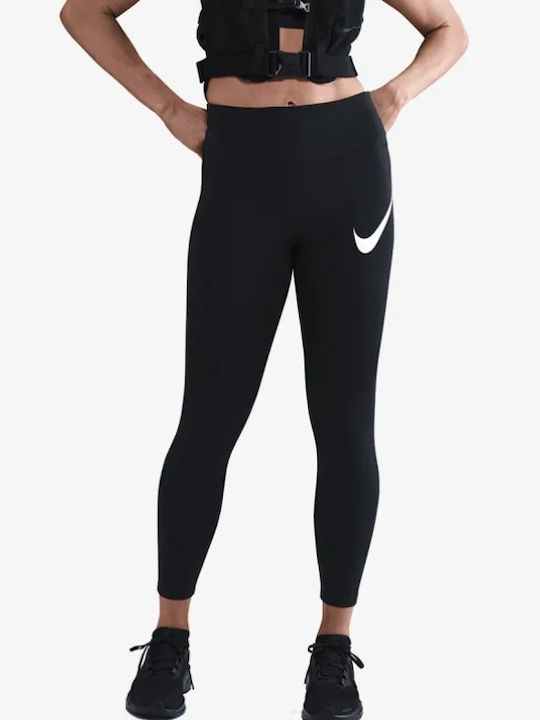 Dri-Fit Swoosh Running Women's Cropped Leggings Black