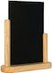 Schild Kreidetafel Tischplatte 21x15cm