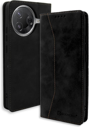 Bodycell Book Piele artificială / Silicon Negru (Poco F7 Pro)