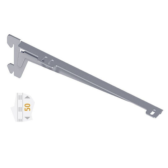 Ellement Shelf Arm Es Corner Two Hooks T180 Aluminum Clip Black Matte 174505.0329