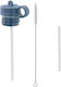 Lid411 Fresk Spare Set Straw Lid Denim Blue