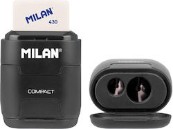Milan Barrel Pencil Sharpener Black Milan Barrel Pencil Sharpener Black