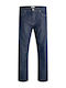 Ανδρικό Παντελόνι Τζιν με Relaxed Εφαρμογή Blue Denim